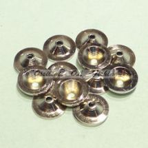 Disc conehead monster messinkiä 9mm Bright Nickel 10kpl