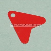 Houkutuslevy houkutinlevy uistimeen pilkkiin punainen kolmio n. 1.5x1.5cm 30kpl