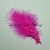 Marabou höyhen valikoitu TFH™ Hot Reddish Pink FL 10 kpl