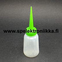 Muovipullo 100 ml pitkä oheneva kärki, asteikko