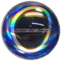 Oval Pupil 3D Adhesive Drop Style Living Eye size 6mm 15kpl Colour 1 Blue TFH®