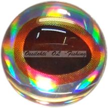 Oval Pupil 3D Adhesive Drop Style Living Eye size 10mm 16kpl Colour 7 Clear TFH®