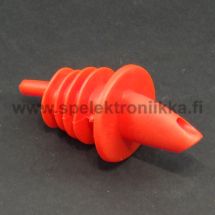 Spill stop tippanokka punainen tippakorkki muovinen kaatonokka pulloon purnukkaan