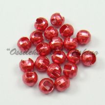 Tungsten Disco Beads Candy Red metallic 3.5 mm 20kpl TFH®