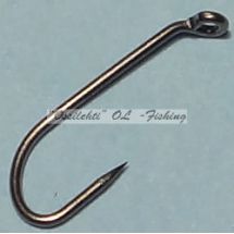 Väkäsetön perhokoukku VSTFH-3761BL #14 barbless fly hook 50pcs pack
